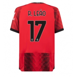 AC Milan Rafael Leao #17 Home Stadium Replica Jersey 2023-24 Short Sleeves