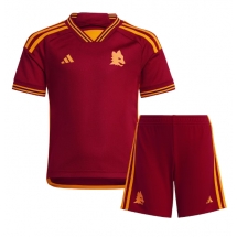 AS Roma Home Stadium Replica Jersey Kids 2023-24 Short Sleeves (+ pants)
