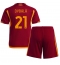 AS Roma Paulo Dybala #21 Home Stadium Replica Jersey Kids 2023-24 Short Sleeves (+ pants)