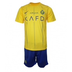 Al-Nassr Home Stadium Replica Jersey Kids 2023-24 Short Sleeves (+ pants)