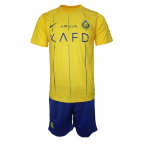 Al-Nassr Home Stadium Replica Jersey Kids 2023-24 Short Sleeves (+ pants)