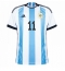Argentina Angel Di Maria #11 Home Stadium Replica Jersey World Cup 2022 Short Sleeves