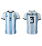Argentina Nicolas Tagliafico #3 Home Stadium Replica Jersey World Cup 2022 Short Sleeves