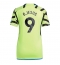 Arsenal Gabriel Jesus #9 Away Stadium Replica Jersey Women 2023-24 Short Sleeves