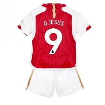 Arsenal Gabriel Jesus #9 Home Stadium Replica Jersey Kids 2023-24 Short Sleeves (+ pants)