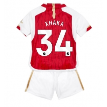 Arsenal Granit Xhaka #34 Home Stadium Replica Jersey Kids 2023-24 Short Sleeves (+ pants)
