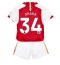 Arsenal Granit Xhaka #34 Home Stadium Replica Jersey Kids 2023-24 Short Sleeves (+ pants)