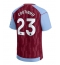 Aston Villa Philippe Coutinho #23 Home Stadium Replica Jersey 2023-24 Short Sleeves