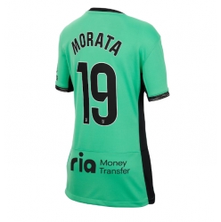 Atletico Madrid Alvaro Morata #19 Third Stadium Replica Jersey Women 2023-24 Short Sleeves
