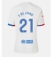 Barcelona Frenkie de Jong #21 Away Stadium Replica Jersey Women 2023-24 Short Sleeves