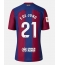 Barcelona Frenkie de Jong #21 Home Stadium Replica Jersey 2023-24 Short Sleeves