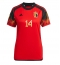 Belgium Dries Mertens #14 Home Stadium Replica Jersey Women World Cup 2022 Short Sleeves