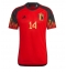 Belgium Dries Mertens #14 Home Stadium Replica Jersey World Cup 2022 Short Sleeves