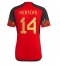 Belgium Dries Mertens #14 Home Stadium Replica Jersey World Cup 2022 Short Sleeves