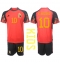 Belgium Eden Hazard #10 Home Stadium Replica Jersey Kids World Cup 2022 Short Sleeves (+ pants)