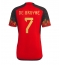 Belgium Kevin De Bruyne #7 Home Stadium Replica Jersey World Cup 2022 Short Sleeves
