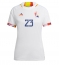 Belgium Michy Batshuayi #23 Away Stadium Replica Jersey Women World Cup 2022 Short Sleeves