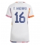 Belgium Thorgan Hazard #16 Away Stadium Replica Jersey Women World Cup 2022 Short Sleeves