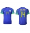 Brazil Eder Militao #14 Away Stadium Replica Jersey World Cup 2022 Short Sleeves