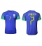Brazil Lucas Paqueta #7 Away Stadium Replica Jersey World Cup 2022 Short Sleeves
