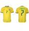 Brazil Lucas Paqueta #7 Home Stadium Replica Jersey World Cup 2022 Short Sleeves