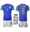 Brazil Thiago Silva #3 Away Stadium Replica Jersey Kids World Cup 2022 Short Sleeves (+ pants)