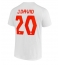 Canada Jonathan David #20 Away Stadium Replica Jersey World Cup 2022 Short Sleeves