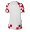 Croatia Home Stadium Replica Jersey Women World Cup 2022 Short Sleeves