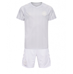Denmark Away Stadium Replica Jersey Kids World Cup 2022 Short Sleeves (+ pants)