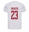 Denmark Pierre-Emile Hojbjerg #23 Away Stadium Replica Jersey World Cup 2022 Short Sleeves