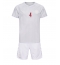 Denmark Simon Kjaer #4 Away Stadium Replica Jersey Kids World Cup 2022 Short Sleeves (+ pants)