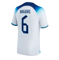 England Harry Maguire #6 Home Stadium Replica Jersey World Cup 2022 Short Sleeves