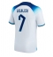 England Jack Grealish #7 Home Stadium Replica Jersey World Cup 2022 Short Sleeves