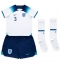 England Luke Shaw #3 Home Stadium Replica Jersey Kids World Cup 2022 Short Sleeves (+ pants)