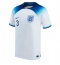 England Luke Shaw #3 Home Stadium Replica Jersey World Cup 2022 Short Sleeves