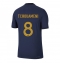 France Aurelien Tchouameni #8 Home Stadium Replica Jersey World Cup 2022 Short Sleeves