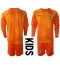 France Goalkeeper Home Stadium Replica Jersey Kids World Cup 2022 Long Sleeves (+ pants)