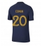 France Kingsley Coman #20 Home Stadium Replica Jersey World Cup 2022 Short Sleeves