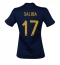 France William Saliba #17 Home Stadium Replica Jersey Women World Cup 2022 Short Sleeves
