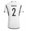 Germany Antonio Rudiger #2 Home Stadium Replica Jersey World Cup 2022 Short Sleeves