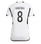Germany Leon Goretzka #8 Home Stadium Replica Jersey Women World Cup 2022 Short Sleeves