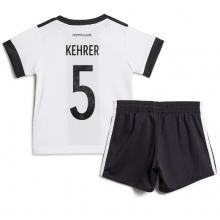 Germany Thilo Kehrer #5 Home Stadium Replica Jersey Kids World Cup 2022 Short Sleeves (+ pants)