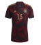 Germany Thomas Muller #13 Away Stadium Replica Jersey World Cup 2022 Short Sleeves