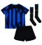 Inter Milan Home Stadium Replica Jersey Kids 2023-24 Short Sleeves (+ pants)
