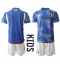 Japan Home Stadium Replica Jersey Kids World Cup 2022 Short Sleeves (+ pants)