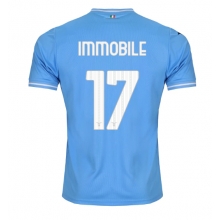 Lazio Ciro Immobile #17 Home Stadium Replica Jersey 2023-24 Short Sleeves