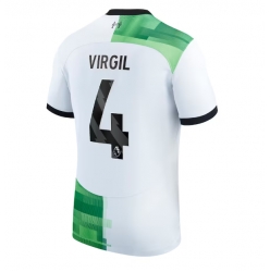 Liverpool Virgil van Dijk #4 Away Stadium Replica Jersey 2023-24 Short Sleeves