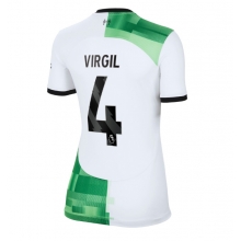 Liverpool Virgil van Dijk #4 Away Stadium Replica Jersey Women 2023-24 Short Sleeves
