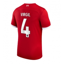 Liverpool Virgil van Dijk #4 Home Stadium Replica Jersey 2023-24 Short Sleeves