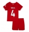 Liverpool Virgil van Dijk #4 Home Stadium Replica Jersey Kids 2023-24 Short Sleeves (+ pants)